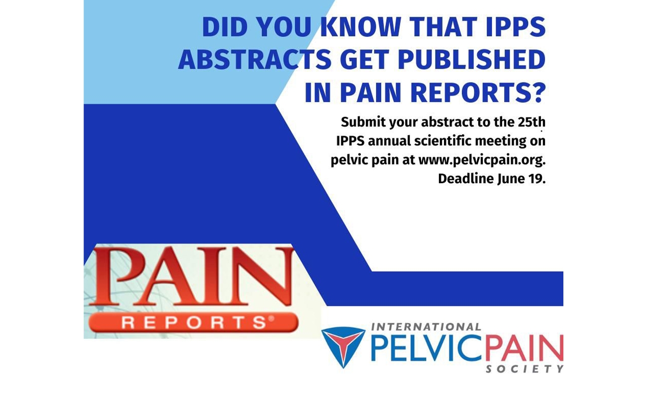 IPPS Bildiri Özetlerinin Pain Reports'ta yayınlandığını biliyor muydunuz?
